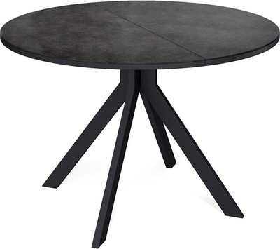 Обеденный стол Kenner AR1000 (черный/керамика темно-серый)