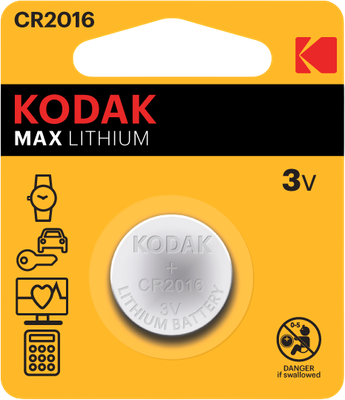 Батарейка Kodak Ultra CR2016 Lithium 3V / 30005112