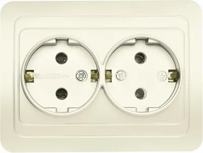 Розетка SmartBuy Марс SBE-02i-16-S2-Z-c (бежевый, керамика)