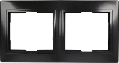 Рамка для выключателей и розеток SmartBuy Венера SBE-01b-00-FR-2 (черный)