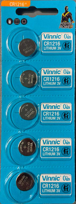 Комплект батареек Vinnic CR1216-C5 Lithium 3V (5шт)