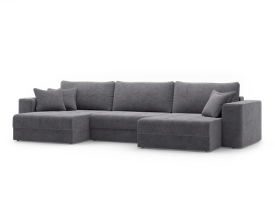 Диван П-образный Mio Tesoro 036 ПТД (Germes Grafit)