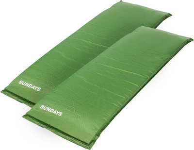 Туристический коврик Sundays ZC-SIM001-2 (10см, 2шт, оливковый)