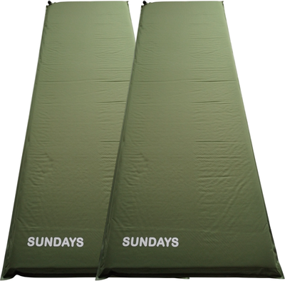 Туристический коврик Sundays ZC-SIM001-1 (5см, 2шт, темно-зеленый)