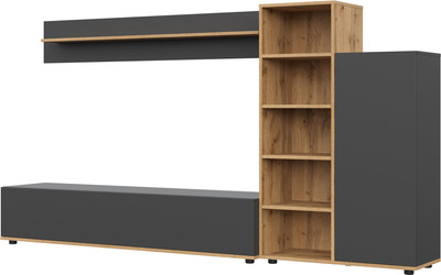 Стенка НК Мебель Amazon / 19513060 (графит/дуб вотан)