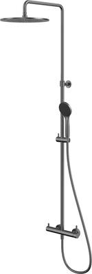 Душевая система со смесителем Whitecross Y1244BASICGM (оружейная сталь)
