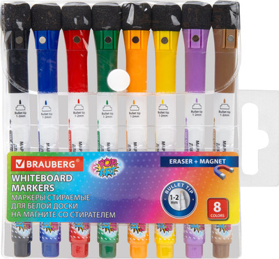 Набор маркеров Brauberg Pop-Art / 152567 (8цв)