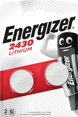 Комплект батареек Energizer CR2430 Lithium 3V