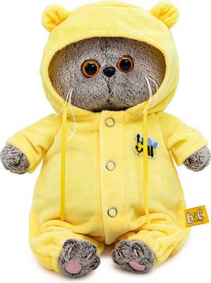 Мягкая игрушка Budi Basa Кот Басик Baby в кигуруми с пчелкой / 10892856