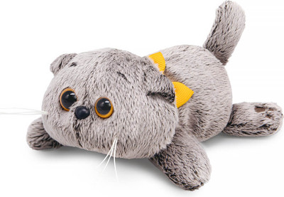 Мягкая игрушка Budi Basa Кот Басик с бантиком лежачий / 10870419