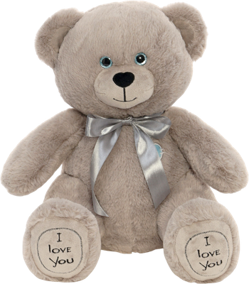 Мягкая игрушка Kult of toys Медведь Фил / 10927359 (серый)
