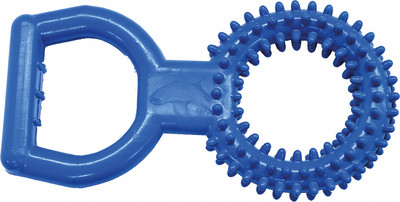 Игрушка для собак ZOONIK Кольцо цветное с ручкой / 16472-09 (синий)