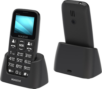 Мобильный телефон Maxvi B110ds (черный+ЗУ)
