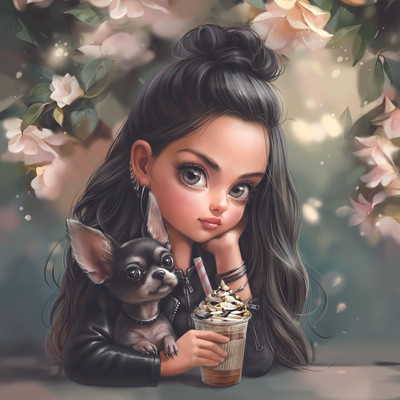 Набор алмазной вышивки Феникс+ Мулатка с собачкой / 71390