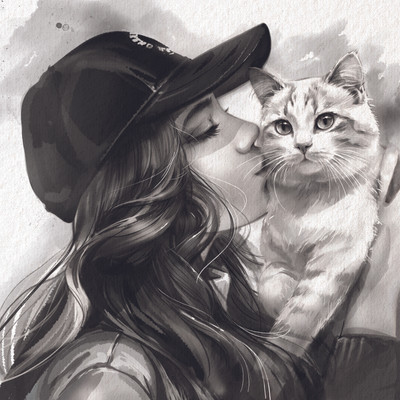 Набор алмазной вышивки Феникс+ Поцелуй / 71392