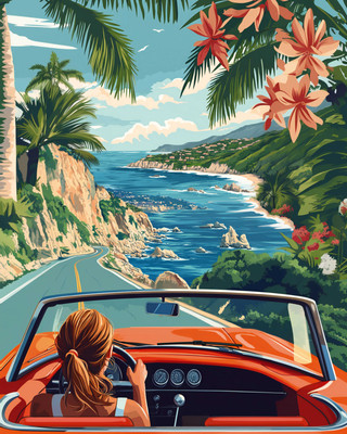 Набор алмазной вышивки Феникс+ Поездка на море / 71424