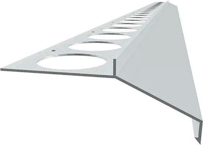 Отлив-капельник Profiling Балконный для плитки Maxi-40 (2.5м, серебристый матовый)