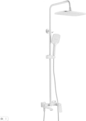 Душевая система со смесителем Shevanik S4136C (белый)
