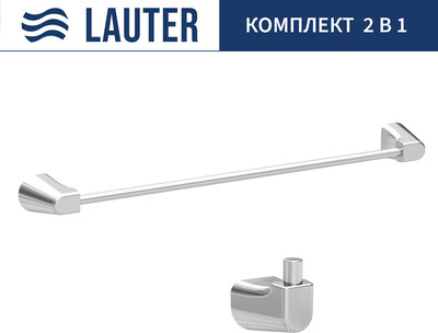 Набор аксессуаров для ванной Lauter 21TS3501 + 21T3507 (Chrome, 2 предмета)
