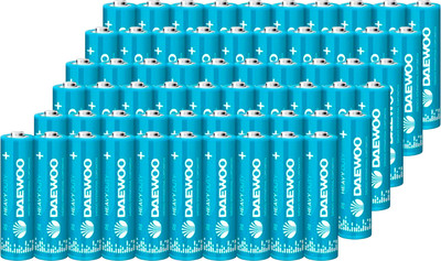 Комплект батареек Daewoo Heavy Duty R6 / 5029279 (60шт)