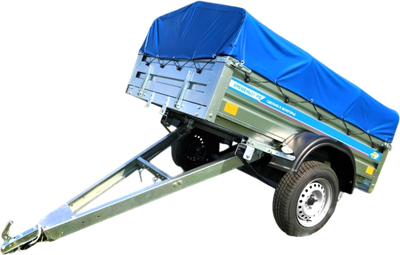 Прицеп для автомобиля Кремень Профи 2.5x1.56м (борт 30см, тент с дугами 30см)