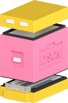 Улей Lyson Дадан На 6 Рамок / WDD06 (розовый/желтый)