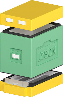 Улей Lyson Дадан На 6 Рамок / WDD10 (зеленый/желтый)