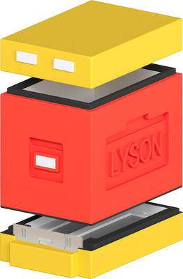 Улей Lyson Дадан На 6 Рамок / WDD09 (красный/желтый)