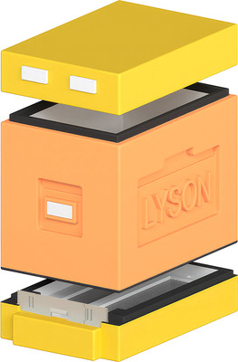 Улей Lyson Дадан На 6 Рамок / WDD08 (оранжевый/желтый)