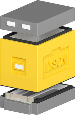 Улей Lyson Дадан На 6 Рамок / WDD17 (желтый/серый)