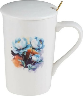 Кружка с ложкой Perfecto Linea Peony / 17-350703 (350мл)