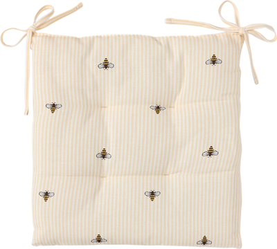 Подушка на стул Доляна Пчелки / 10783181 (белый)