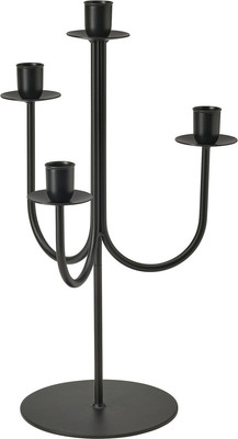 Подсвечник Ikea Хестагилль / 605.757.83 (черный)