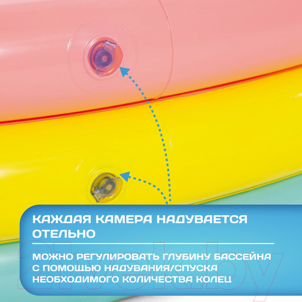 Изображение товара Надувной бассейн Intex Радуга / 57412NP (114x25)