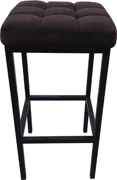 Изображение товара Табурет барный Древпром Камелот ДП2-07 полубарный (черный матовый/катания стоун)