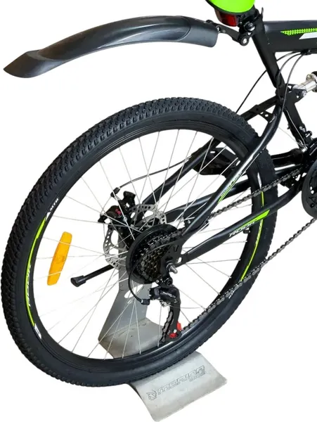 Изображение товара Велосипед ROOK TS240D (24, черный/зеленый)