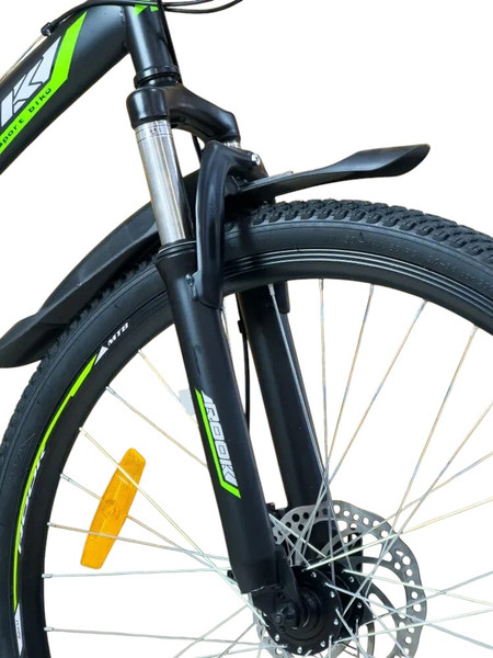 Изображение товара Велосипед ROOK TS240D 24 (черный/зеленый, разобранный, в коробке)