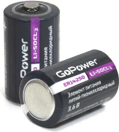 Изображение товара Батарейка GoPower ER14250 1/2AA PC1 Li-SOCl2 3.6V / 00-00015329