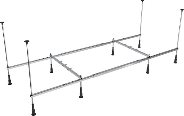 Изображение товара Ванна акриловая Lauter Olympia 170x75 / 21100075 (с каркасом, лицевым экраном и сифоном 21Y31001 матовый черный)