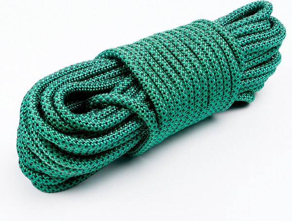 Изображение товара Веревка туристическая Sima-Land Climb 32 прядная 10771666 (20м, черный/зеленый)
