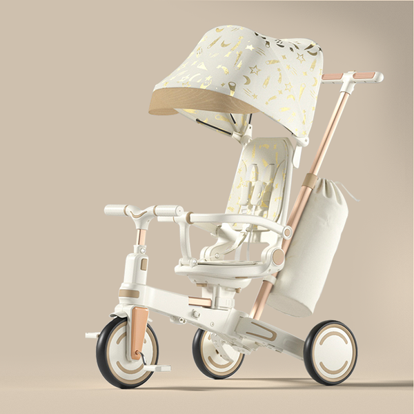 Изображение товара Трехколесный велосипед с ручкой Sundays Lux (бежевый)