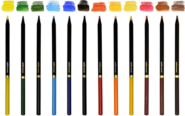 Изображение товара Набор акварельных карандашей АртФормат Blackwood / AF03-061-12 (12цв)