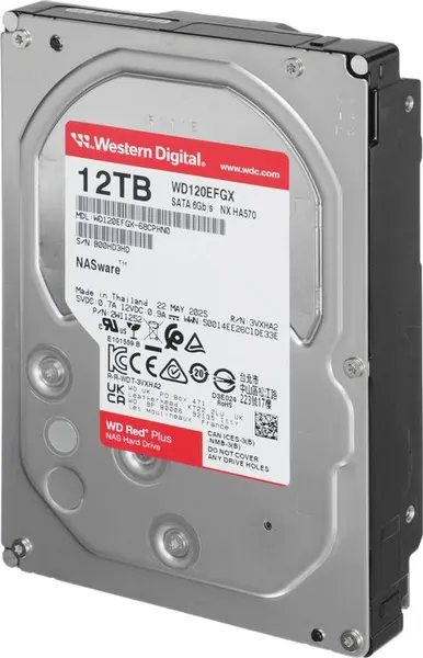 Изображение товара Жесткий диск Western Digital Red Plus 12TB (WD120EFGX)