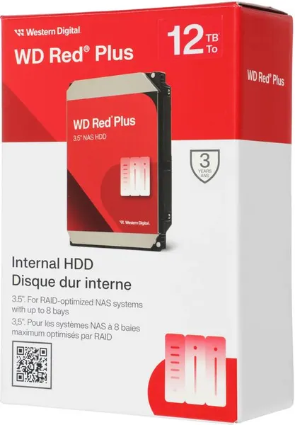 Изображение товара Жесткий диск Western Digital Red Plus 12TB (WD120EFGX)