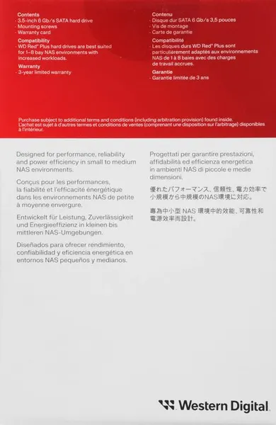 Изображение товара Жесткий диск Western Digital Red Plus 12TB (WD120EFGX)
