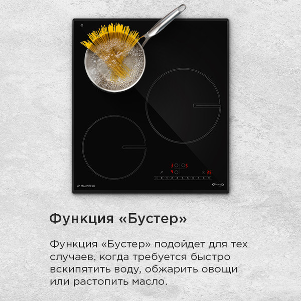 Изображение товара Индукционная варочная панель Maunfeld AVI4534SSBK