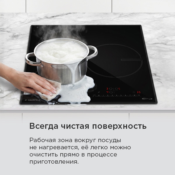 Изображение товара Индукционная варочная панель Maunfeld AVI4534SSBK