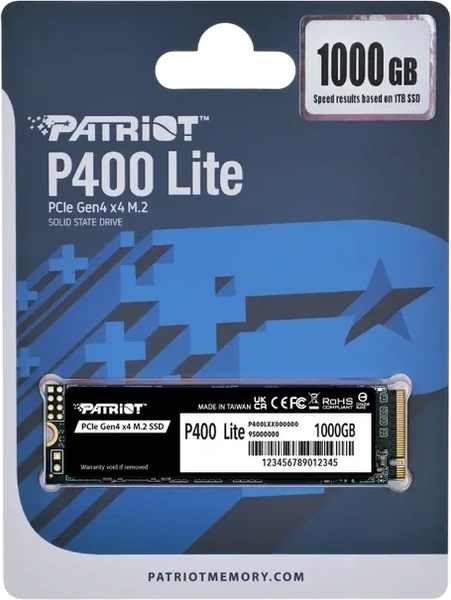 Изображение товара SSD диск Patriot P400 Lite 1TB (P400LP1KGM28H)