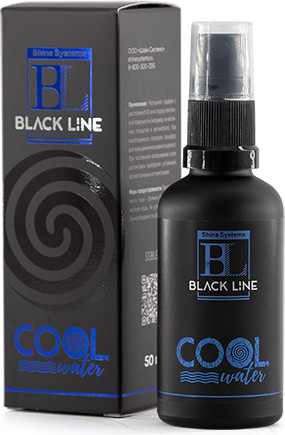 Изображение товара Освежитель автомобильный Shine Systems Black Line CoolWater / SSBL981 (50мл)
