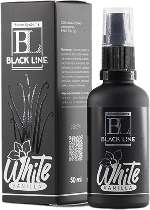 Изображение товара Освежитель автомобильный Shine Systems Black Line White Vanilla / SSBL974 (50мл)